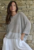 Conrad Grunge Loose Cotton Knit Pearl